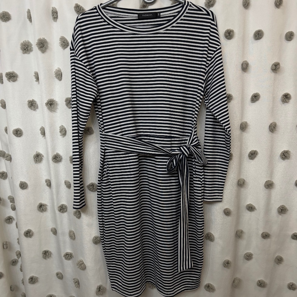 PrettyGarden Fitted Pencil Dress Long Sleeve